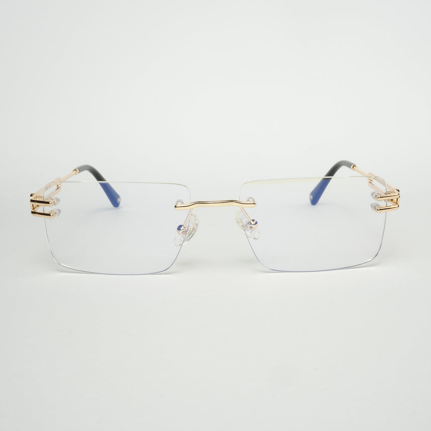Occhiali da vista Dorian Oro con lenti Anti-luce blu