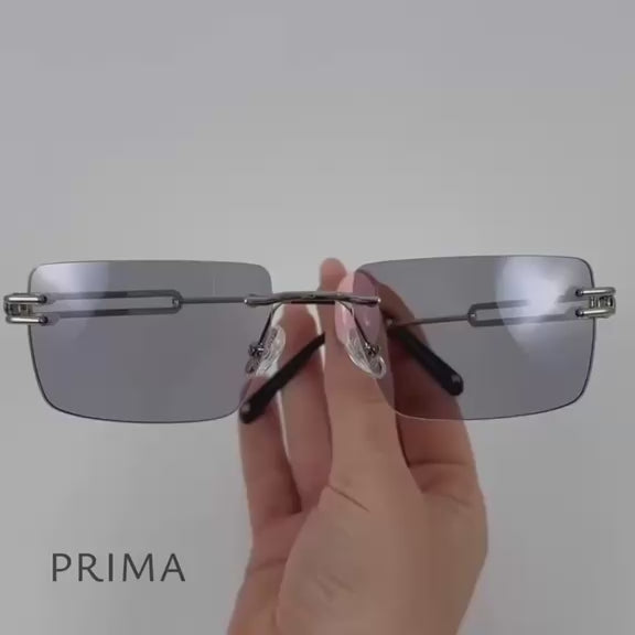 Occhiali da sole Dorian Argento con lenti fotocromatiche Grigio